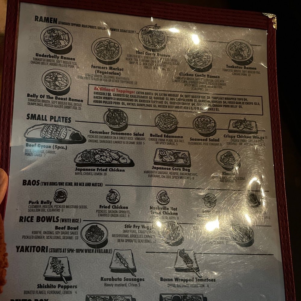 Underbelly - Menu - Ramen Near Me - San Diego, California Underbelly - Menu - Ramen Near Me - San Diego, California