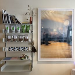 Wall with tea and matcha Wall with tea and matcha