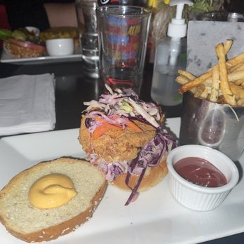 Dutch Freds - Fried Chicken Sandwich with Parmesan Truffle Fries - Cocktail Bars Near Me - New York, New York