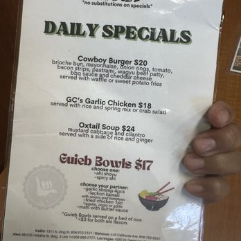 Guieb Cafe - New American Near Me - Honolulu, Hawaii