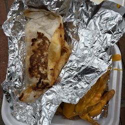 Cook Out - Chicken Strips (3), cheese French Fries, cheese bites