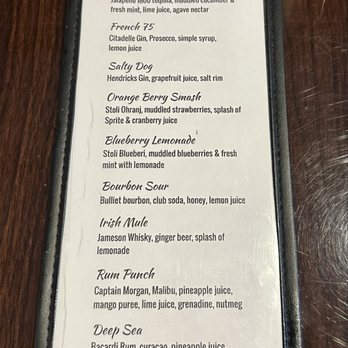Landing & Main - Cocktail menu - Seafood Near Me - Deep River, Connecticut