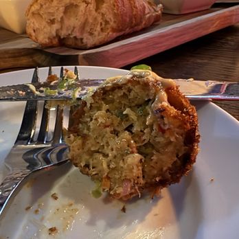 The Rendezvous - Inside of a tasty crab cake. - French Near Me - Palo Alto, California The Rendezvous - Inside of a tasty crab cake. - French Near Me - Palo Alto, California