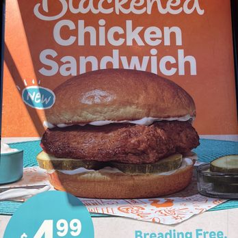 Popeyes Louisiana Kitchen - Spicy Blackened Chicken Sandwich - Fast Food Near Me - Bryant, Arkansas Popeyes Louisiana Kitchen - Spicy Blackened Chicken Sandwich - Fast Food Near Me - Bryant, Arkansas