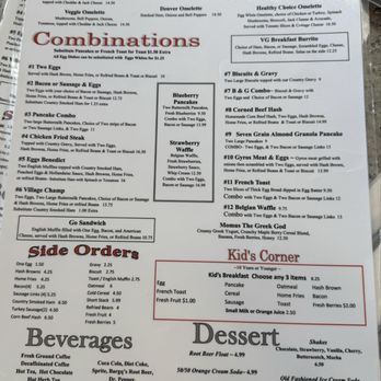 Village Grille - Menu pg. 2 - 9/2025 - Diners Near Me - Claremont, California Village Grille - Menu pg. 2 - 9/2025 - Diners Near Me - Claremont, California