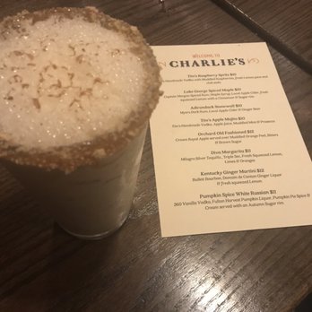 Charlie's Bar & Kitchen - Pumpkin Spice White Russian - Bars Near Me - Lake George, New York