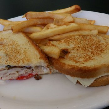 Chubby's Diner - Turkey Melt with regular fries. Soggy bottom. Great fries. - Diners Near Me - Manteca, California