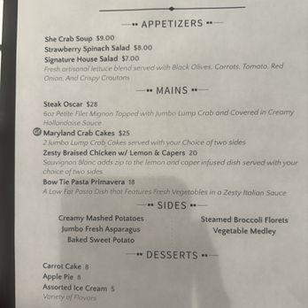 Blue Anchor - Menu May 15 2024 - changes nightly - American Near Me - Orlando, Florida