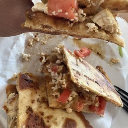 Chicken pita melt