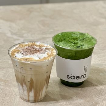 Saero - Layered matcha + Saero signature - Coffee & Tea Near Me - Los Angeles, California