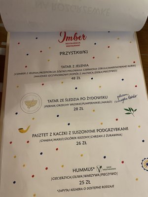 Menu photo 2 Restauracja Imber Łódź, LD
