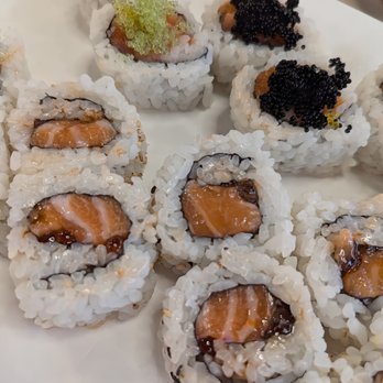 Spin & Savor - Alaska Roll & Deluxe Roll. - Conveyor Belt Sushi Near Me - Rochester, New York Spin & Savor - Alaska Roll & Deluxe Roll. - Conveyor Belt Sushi Near Me - Rochester, New York