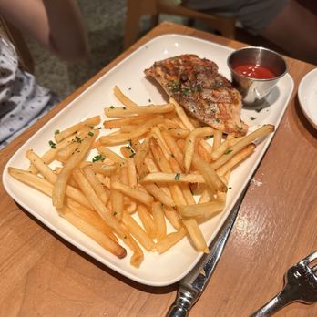 Porta Via - Kids protein steak plate with fries - New American Near Me - Palm Desert, California Porta Via - Kids protein steak plate with fries - New American Near Me - Palm Desert, California