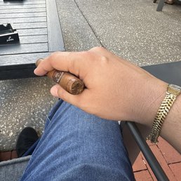 Enjoying the weather and a Monte Cristo espada