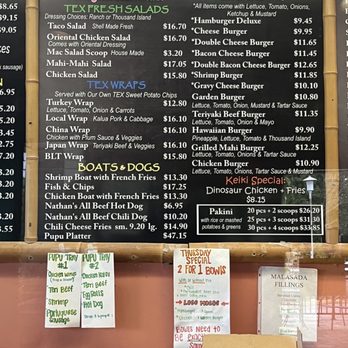Tex Drive In - Menu - Fast Food Near Me - Honokaa, Hawaii