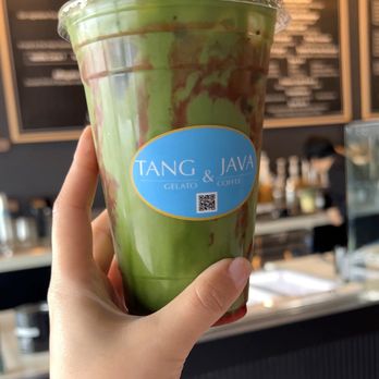 Tang & Java - Ceremonial matcha with strawberry rose, I opted for the non sweetened version!! It was 11/10 so good! - Gelato Near Me - Woodland Hills, California Tang & Java - Ceremonial matcha with strawberry rose, I opted for the non sweetened version!! It was 11/10 so good! - Gelato Near Me - Woodland Hills, California
