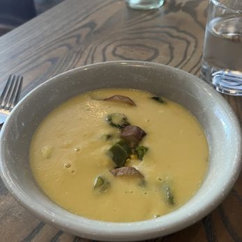 Trestle - Summer corn soup (there were other yummy things in it too; I just can't remember all of them) - New American Near Me - San Francisco, California Trestle - Summer corn soup (there were other yummy things in it too; I just can't remember all of them) - New American Near Me - San Francisco, California