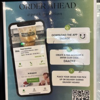 Peak Nutrition - App code for this location - Coffee & Tea Near Me - Irmo, South Carolina Peak Nutrition - App code for this location - Coffee & Tea Near Me - Irmo, South Carolina