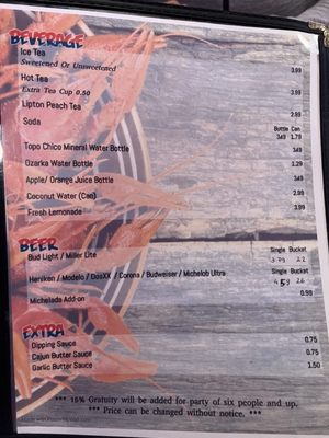 Menu photo 1 New LA Crawfish Boil Houston, TX