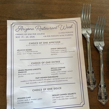 The Italiano - Restaurant week thru May 24th - Italian Near Me - Scottsdale, Arizona