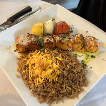 Azerbaijan Grill - 31. Salmon Shish Kebab - Mediterranean Near Me - East Meadow, New York