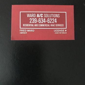 Ward A/C Solutions - A/C - Heating & Air Conditioning/HVAC Near Me Ward A/C Solutions - A/C - Heating & Air Conditioning/HVAC Near Me