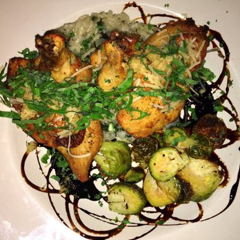 Blu - Roasted chicken & portobello risotto - Wine Bars Near Me - Norman, Oklahoma