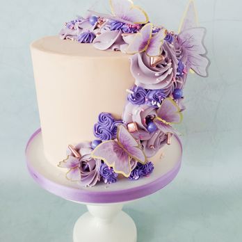 Sugar High Confections - Butterfly rosette Cake - Cupcakes Near Me - Lehi, Utah Sugar High Confections - Butterfly rosette Cake - Cupcakes Near Me - Lehi, Utah