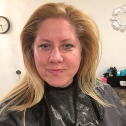 CK Hair Salon - I have never had my hair ironed it was amazing . I asked Colleen to take out of the eighties and into now .