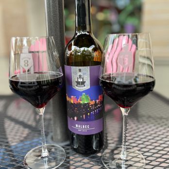 Engine 8 Urban Winery - Split a bottle of the Malbec - Desserts Near Me - Sparks, Nevada