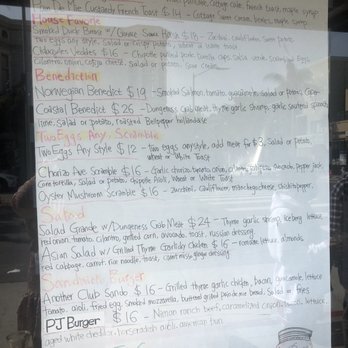 Plain Jane - Menu in window - Breakfast & Brunch Near Me - San Francisco, California Plain Jane - Menu in window - Breakfast & Brunch Near Me - San Francisco, California