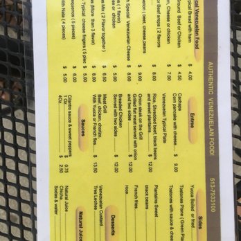 Arrechissimo Restaurant - Here is Javier's menu - Venezuelan Near Me - Cincinnati, Ohio Arrechissimo Restaurant - Here is Javier's menu - Venezuelan Near Me - Cincinnati, Ohio