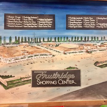 Beck's Shoes - Fruitridge Shopping Center Rendering from 1955 with Original Tenants - Shoe Stores Near Me - Sacramento, California