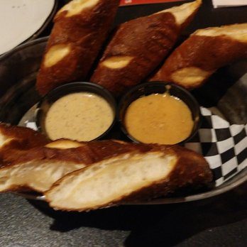 Boundary Kitchen & Bar - Pretzels! You must try them. They come with homemade cheese sauce and a homemade mustard. - Venues & Event Spaces Near Me - Pawtucket, Rhode Island