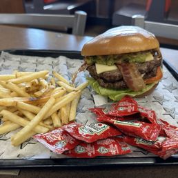 Double Guacamole Bacon Burger
