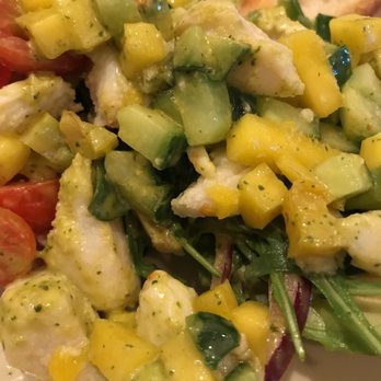 Bazille - Crab, mango, and avocado salad - New American Near Me - Canoga Park, California Bazille - Crab, mango, and avocado salad - New American Near Me - Canoga Park, California