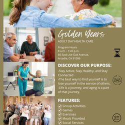 Golden Years Adult Day Health Care - Our Mission is to serve and enrich life during the golden years of life!