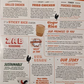 Three Roosters - Menu - Thai Near Me - New York, New York Three Roosters - Menu - Thai Near Me - New York, New York