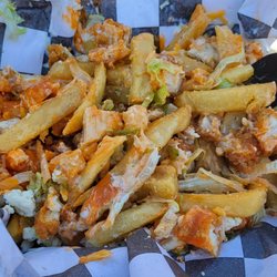 Buffalo Chicken Wings & Blue Cheese Fries.