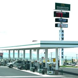 Golden Gate Auto Truck Plaza - Large area for trailers and separate pumps for large trucks