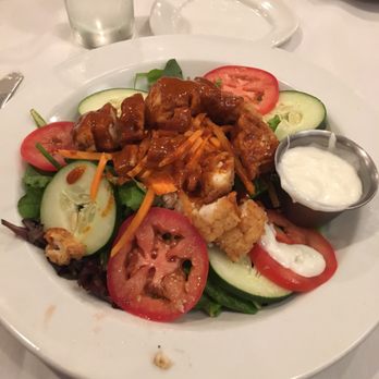 Stevens' - Buffalo chicken salad. On spring greens and they are very mild. - American Near Me - Gurnee, Illinois Stevens' - Buffalo chicken salad. On spring greens and they are very mild. - American Near Me - Gurnee, Illinois