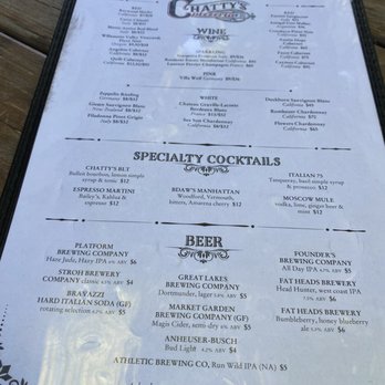Chatty's Pizzeria - Menu - Pizza Near Me - Bay Village, Ohio Chatty's Pizzeria - Menu - Pizza Near Me - Bay Village, Ohio