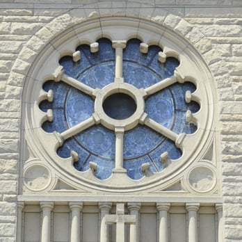 St John's Cathedral - Large wheel window above the main entrance. - Churches Near Me - Boise, Idaho St John's Cathedral - Large wheel window above the main entrance. - Churches Near Me - Boise, Idaho