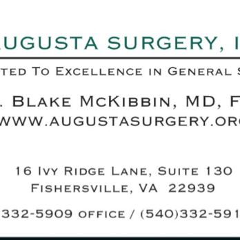 McKibbin William Blake MD - Our business card - Surgeons Near Me - Fishersville, Virginia McKibbin William Blake MD - Our business card - Surgeons Near Me - Fishersville, Virginia
