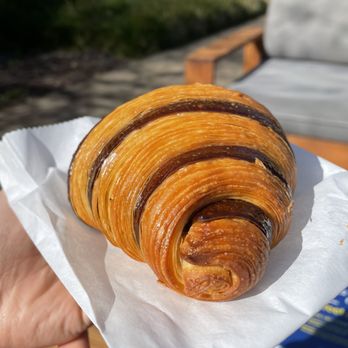 1 Oz Coffee - Black sesame custard croissant. Nice crisp and flakey layers on the outside. Egg wash looks good. - Caterers Near Me - Santa Clara, California 1 Oz Coffee - Black sesame custard croissant. Nice crisp and flakey layers on the outside. Egg wash looks good. - Caterers Near Me - Santa Clara, California