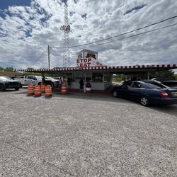 Stop & Eat Drive-In - Outside, front of the building