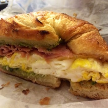 The Perfect Blend Cafe - Prosciutto, fresh mozzarella and egg on a croissant add pesto... Delicious! - Sandwiches Near Me - Frederick, Maryland The Perfect Blend Cafe - Prosciutto, fresh mozzarella and egg on a croissant add pesto... Delicious! - Sandwiches Near Me - Frederick, Maryland