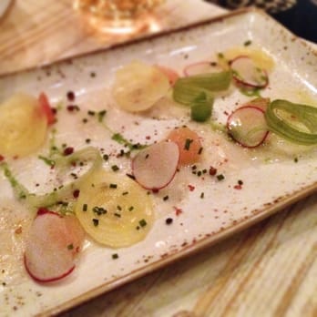 Fulton Market Kitchen - Scallop Crudo. - New American Near Me - Chicago, Illinois Fulton Market Kitchen - Scallop Crudo. - New American Near Me - Chicago, Illinois