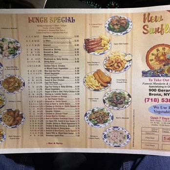 Sun Flower Restaurant - Menu - Chinese Near Me - Bronx, New York Sun Flower Restaurant - Menu - Chinese Near Me - Bronx, New York