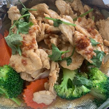 Thai House - Garlic and pepper pork! So good I had to order it twice in the same week! Very tasty don't forget the sticky rice on the side yummmo! - Thai Near Me - Cameron Park, California Thai House - Garlic and pepper pork! So good I had to order it twice in the same week! Very tasty don't forget the sticky rice on the side yummmo! - Thai Near Me - Cameron Park, California